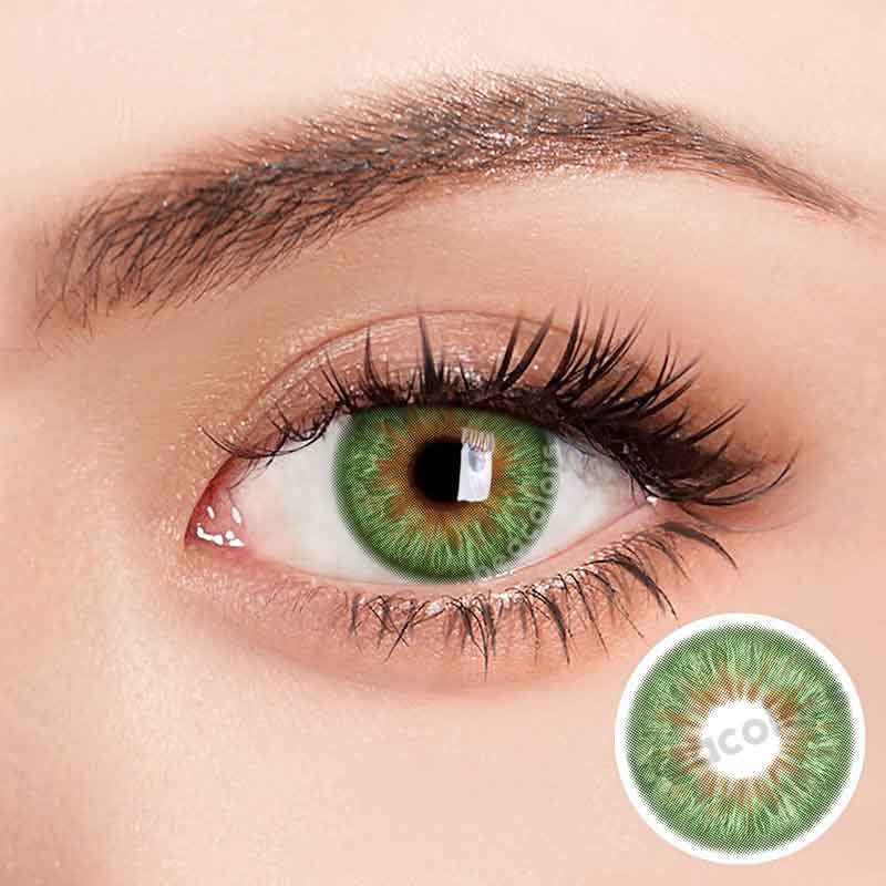 【U.S Warehouse】Beacolors Wildness Green Snake Colored contact lenses -BEACOLORS