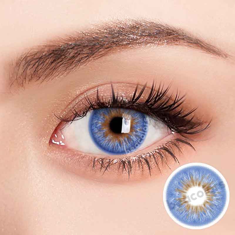 【U.S Warehouse】Beacolors Wildness Peacock Blue Colored contact lenses -BEACOLORS