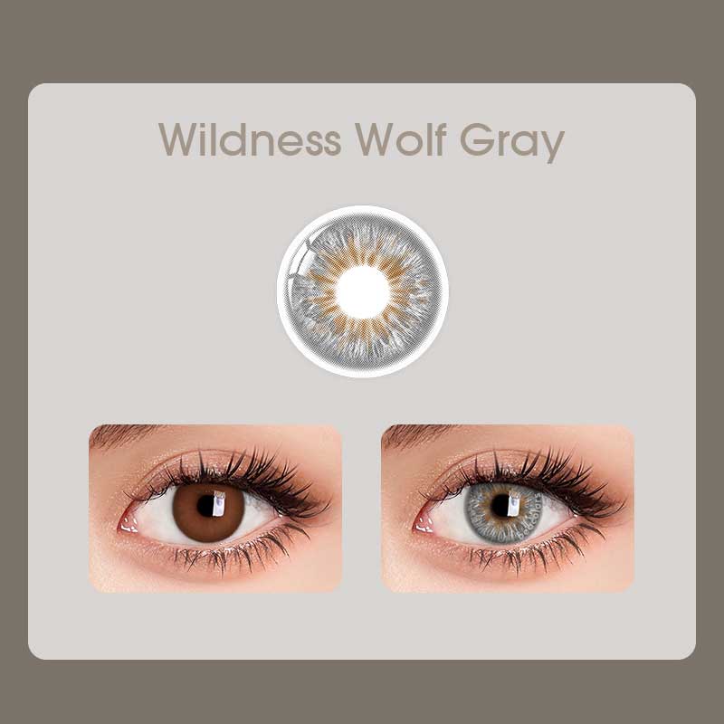 Beacolors Wildness Wolf Gray Colored contact lenses -BEACOLORS