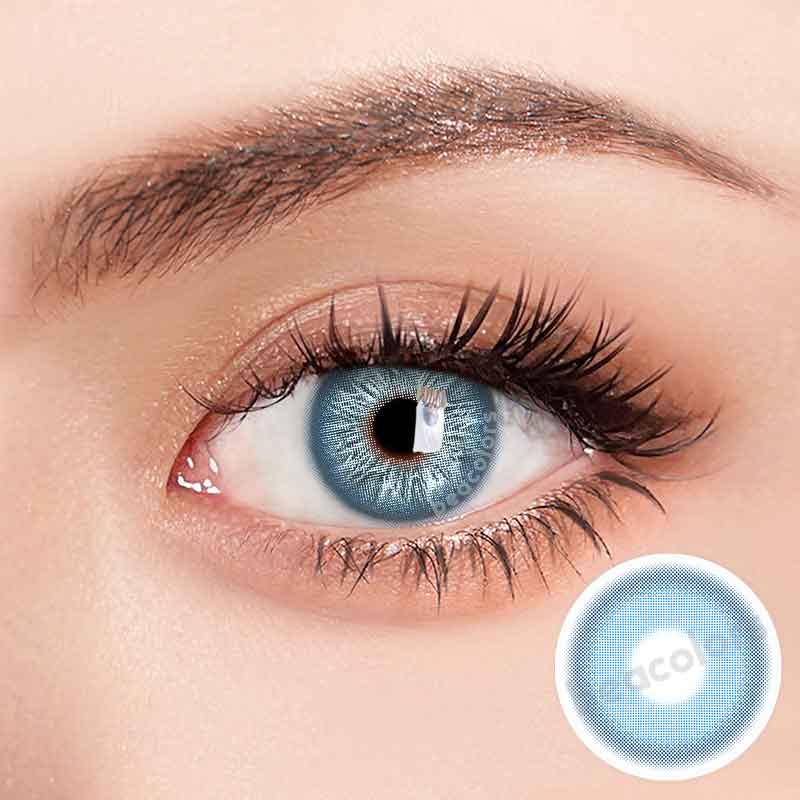 【U.S Warehouse】Beacolors I Heart Blue Colored contact lenses -BEACOLORS