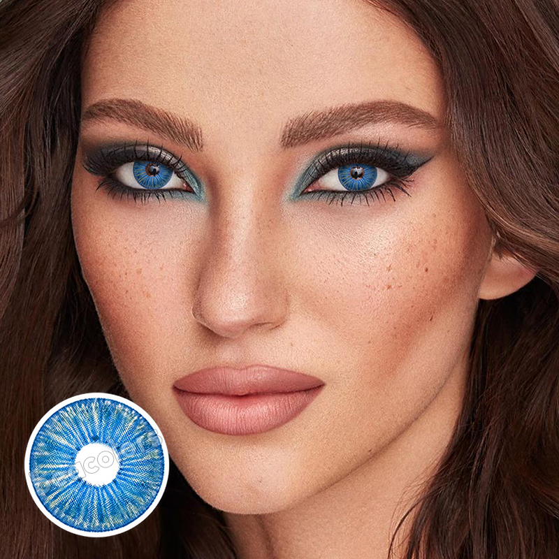 Beacolors New York Pro Blue  Colored contact lenses -BEACOLORS