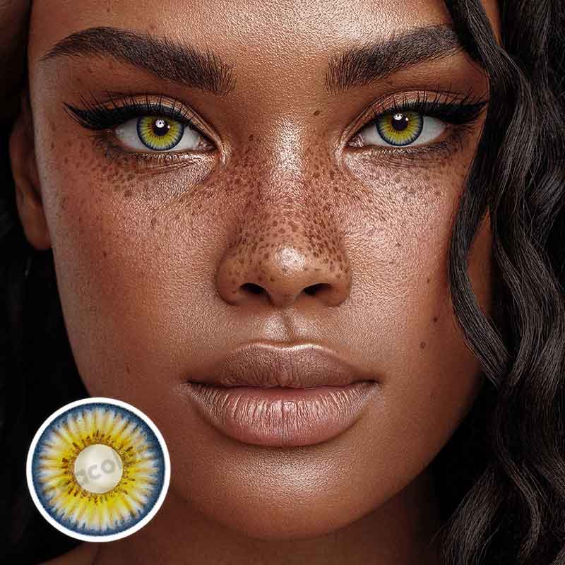 Beacolors Rihanna Blue  Colored contact lenses -BEACOLORS
