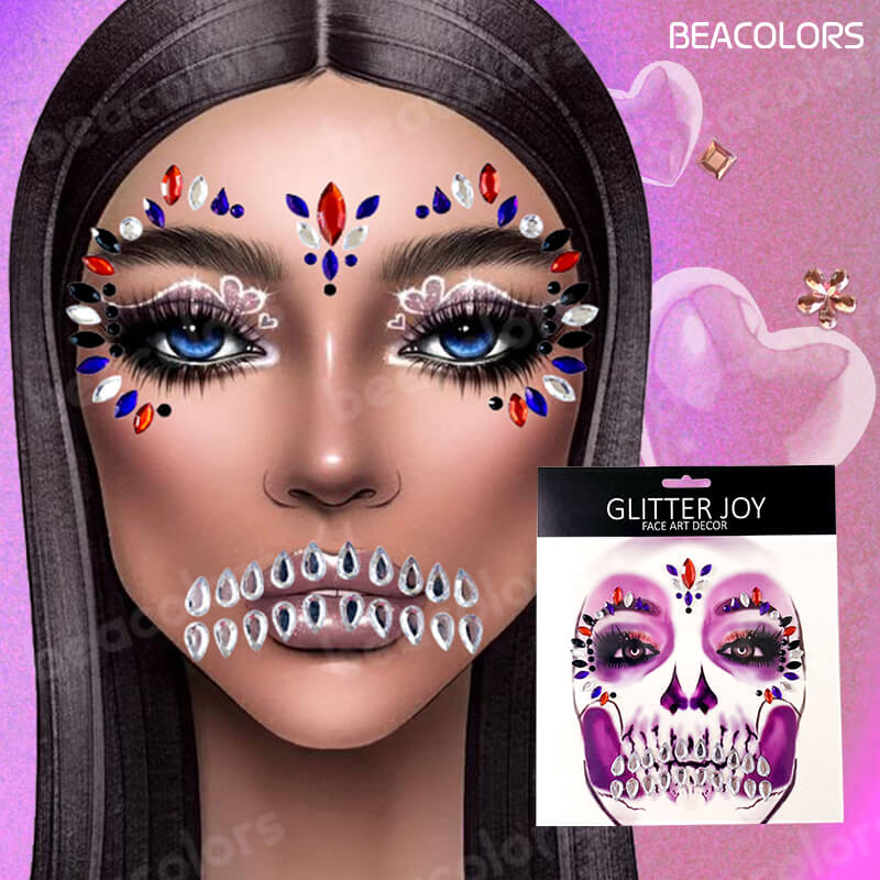 Beacolors Halloween Face Art Decor-BEACOLORS