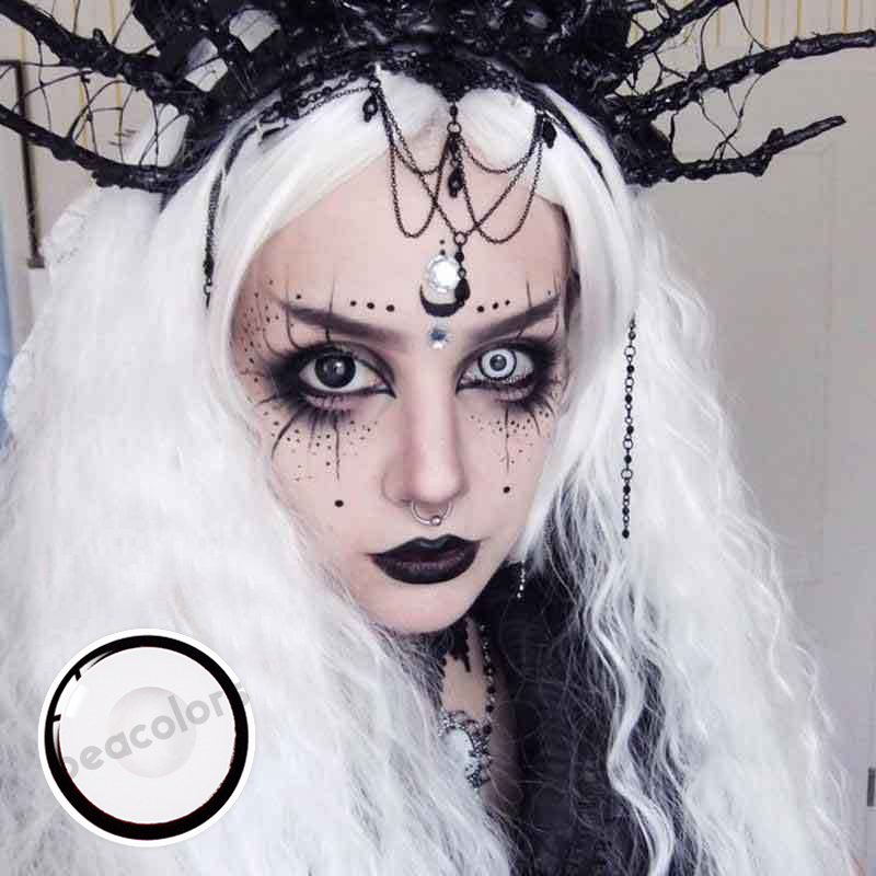 Beacolors White Manson Halloween Colored contact lenses -BEACOLORS