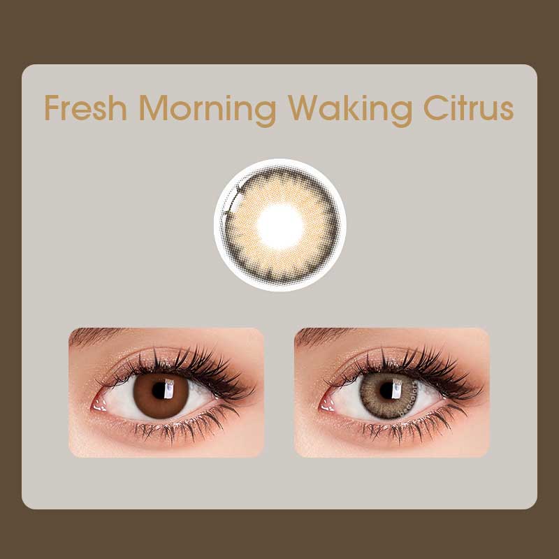 Beacolors Fresh Morning Waking Citrus Colored contact lenses -BEACOLORS