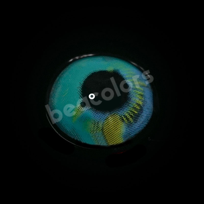 Beacolors Anime Green Halloween Colored contact lenses -BEACOLORS