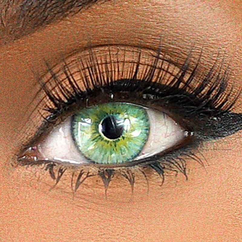 【U.S WAREHOUSE】Beacolors Rare Iris Green Colored contact lenses -BEACOLORS