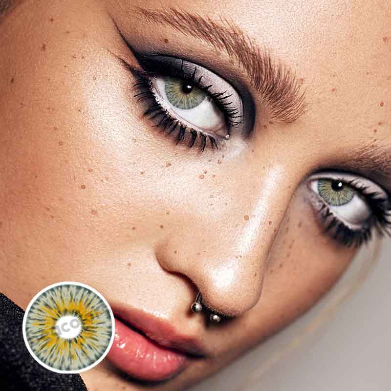 【U.S Warehouse】Beacolors New York Pro Gogh Gray  Colored contact lenses -BEACOLORS