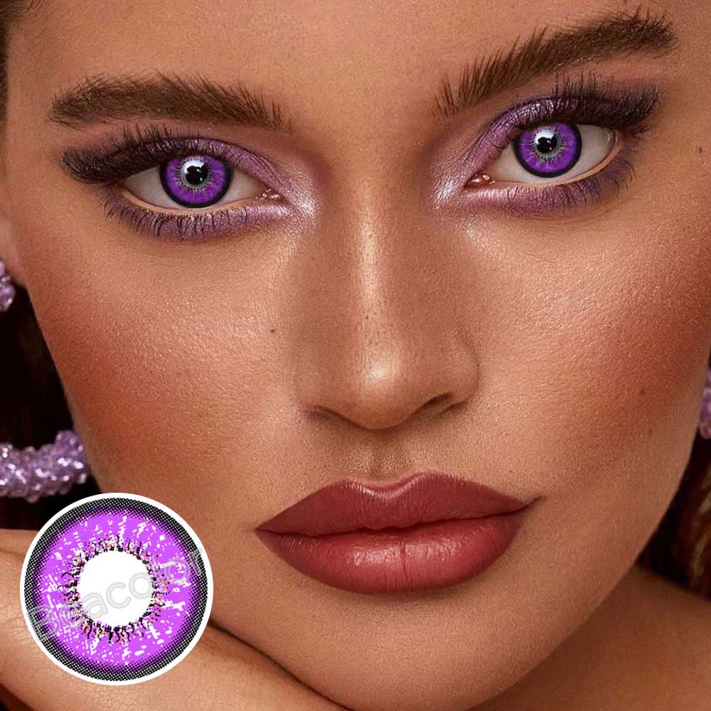 Purplec Colored Contacts Non Prescription Gentle Elegant