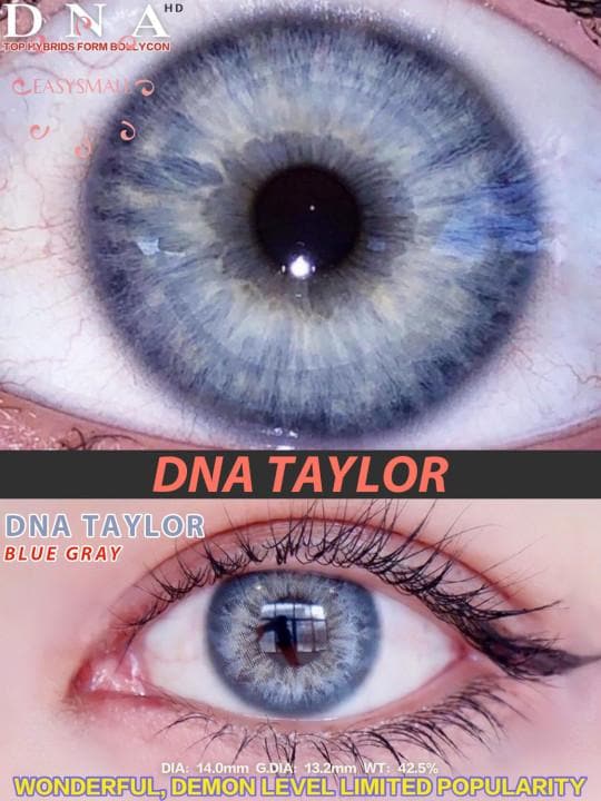Beacolors DNA Taylor Blue Gray  Colored contact lenses -BEACOLORS