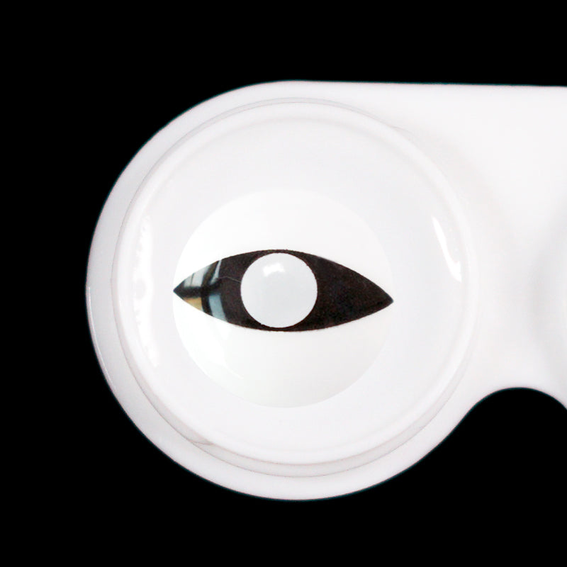 Beacolors White Cat Eye Halloween Colored contact lenses -BEACOLORS