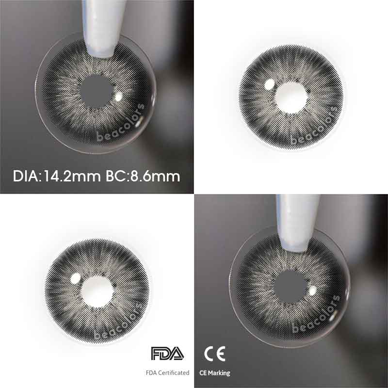 Beacolors Pattaya Gray Colored contact lenses -BEACOLORS