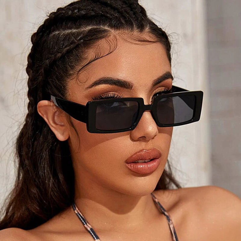 Beacolors Fashion Rectangle Sunglasses-BEACOLORS