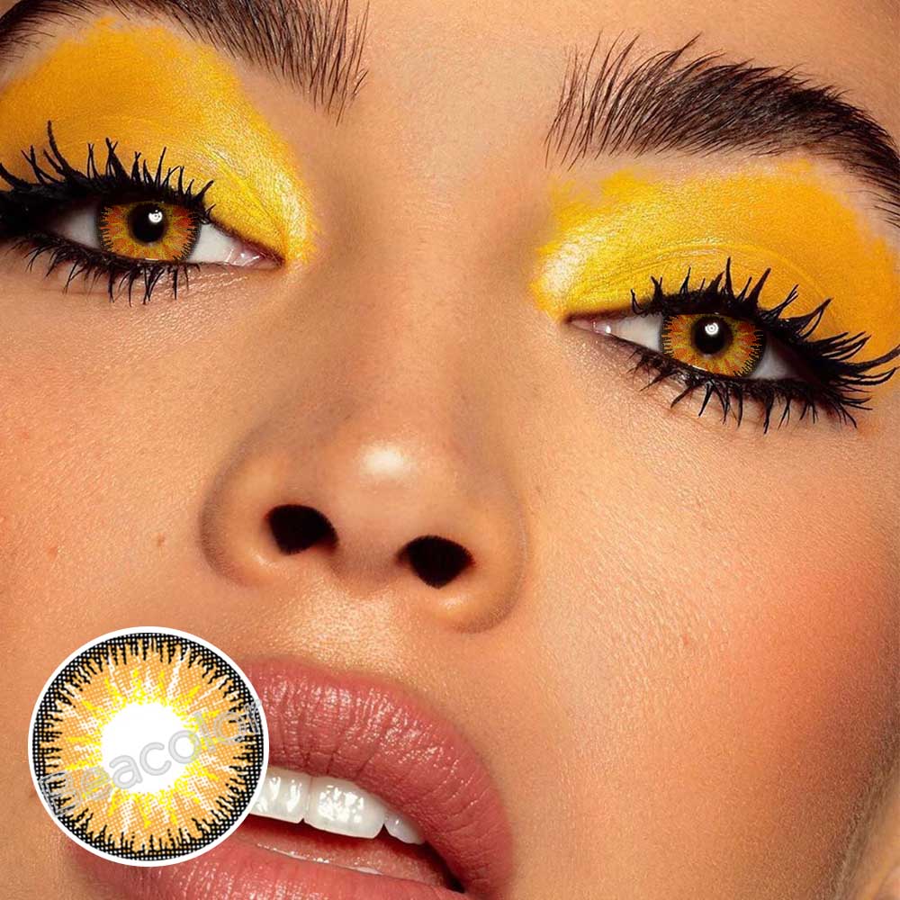 【U.S Warehouse】Beacolors Vika Tricolor Brown Colored contact lenses -BEACOLORS