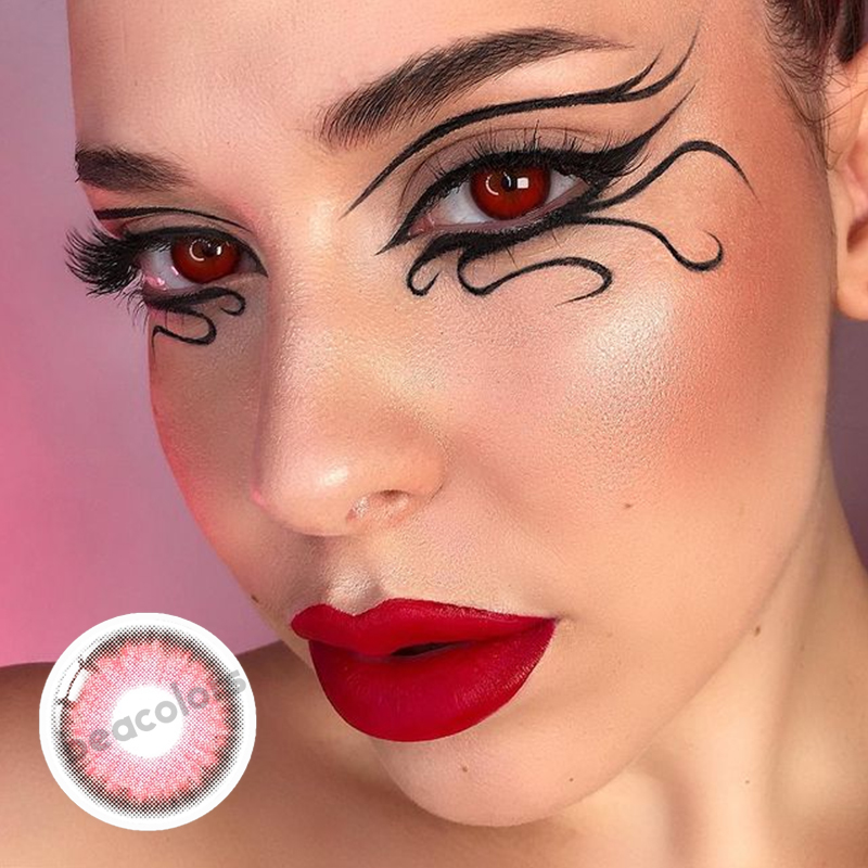 【U.S Warehouse】Beacolors Vampire Red  Colored contact lenses -Shop Now!