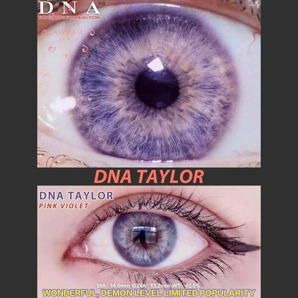 【U.S Warehouse】 Beacolors DNA Taylor Purple violet  Colored contact lenses -BEACOLORS
