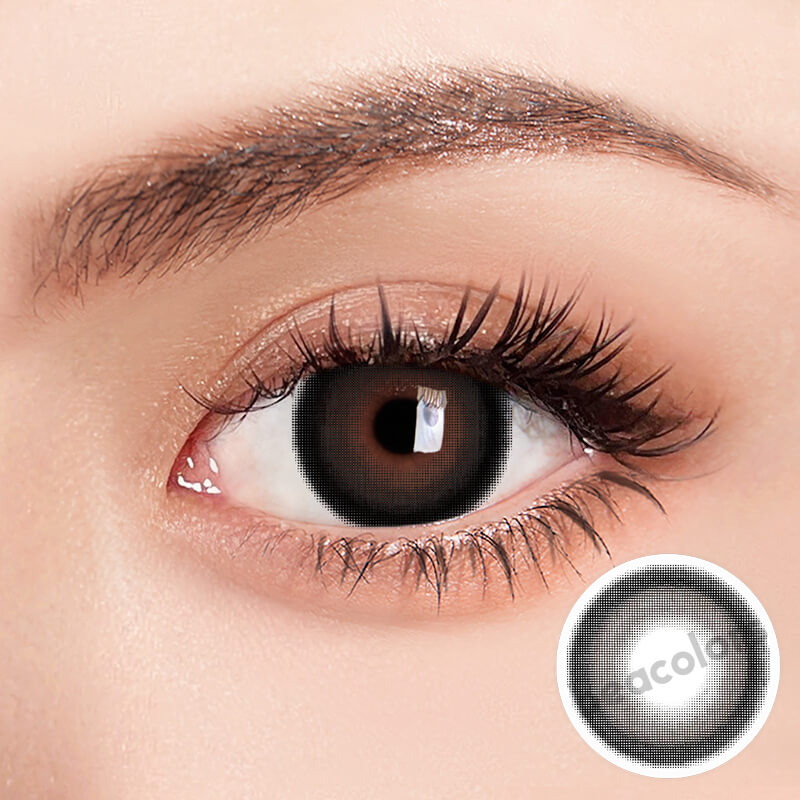 【Prescription】Beacolors Milk Ball Black Colored contact lenses -BEACOLORS