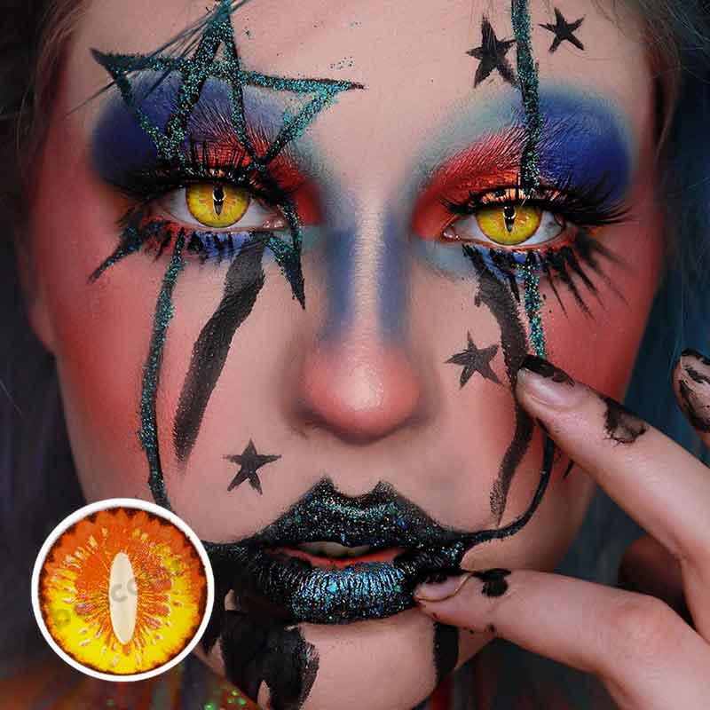 【U.s Warehouse】Beacolors Dragon Maid Halloween Colored contact lenses -BEACOLORS