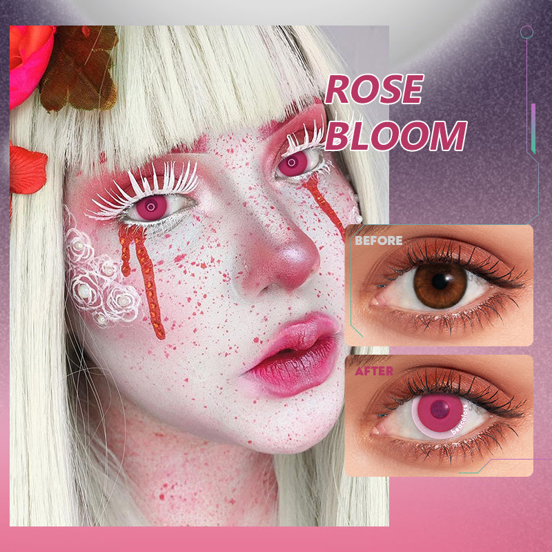 【U.S Warehouse】Beacolors Rose Bloom Halloween Colored contact lenses -BEACOLORS