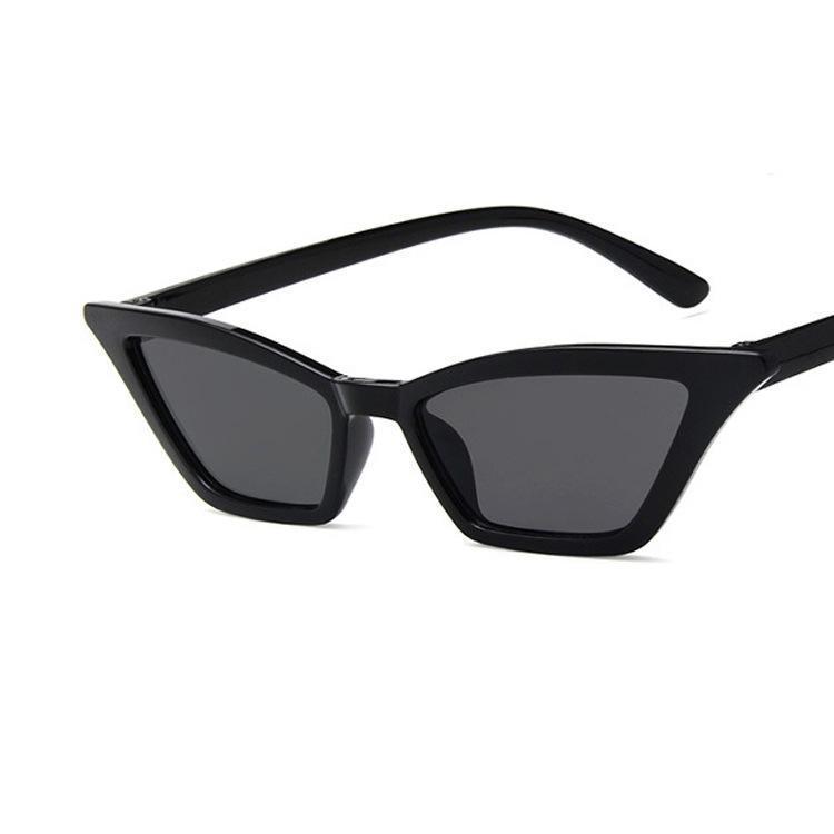 Beacolors Square Horn Plain Sunglasses Colored contact lenses -BEACOLORS