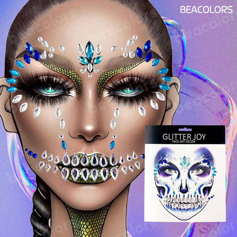 Beacolors Halloween Face Art Decor-BEACOLORS