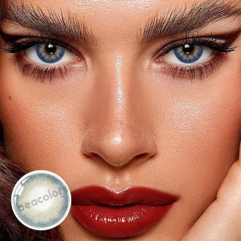 【U.S Warehouse】Beacolors DNA Taylor Blue Gray Colored contact lenses -Shop Now!