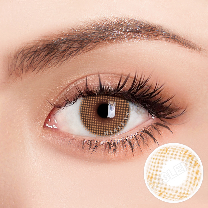 Mislens Hidrocor Avela Brown color contact Lenses for dark brown eyes