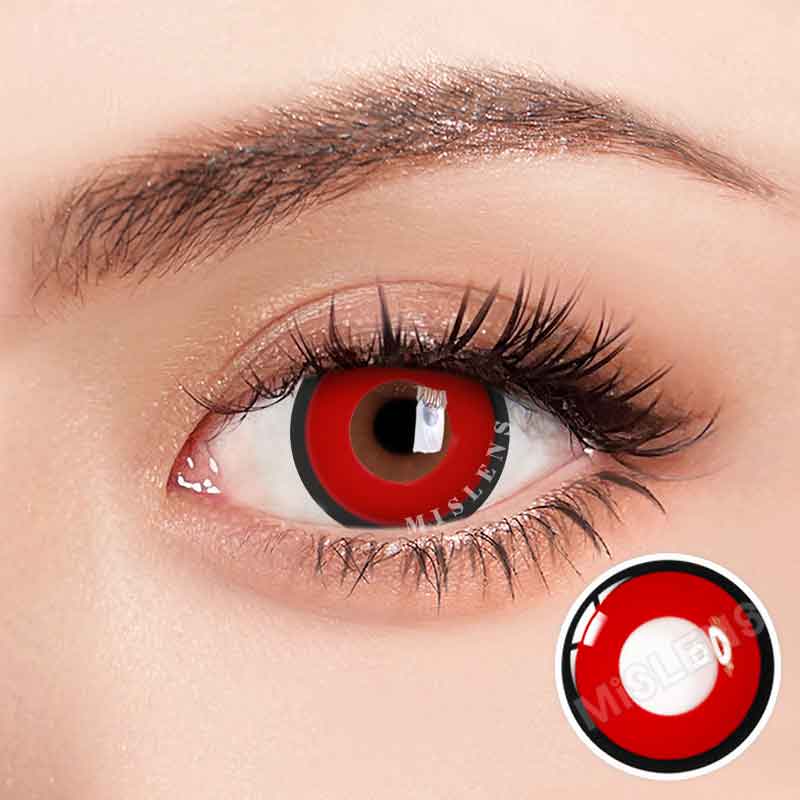 Mislens Red Vampire Cosplay color contact Lenses for dark brown eyes