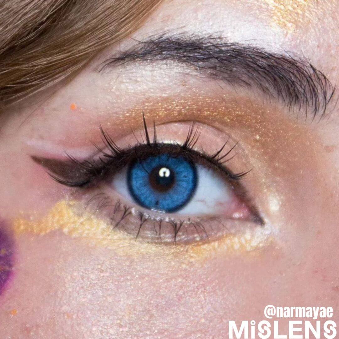 Mislens Fruit Juice Blueberry color contact Lenses for dark brown eyes