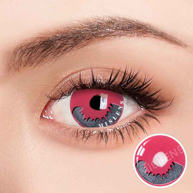【U.S Warehouse】Mislens Tanjiro Kamado Pink Cosplay color contact Lenses for dark brown eyes