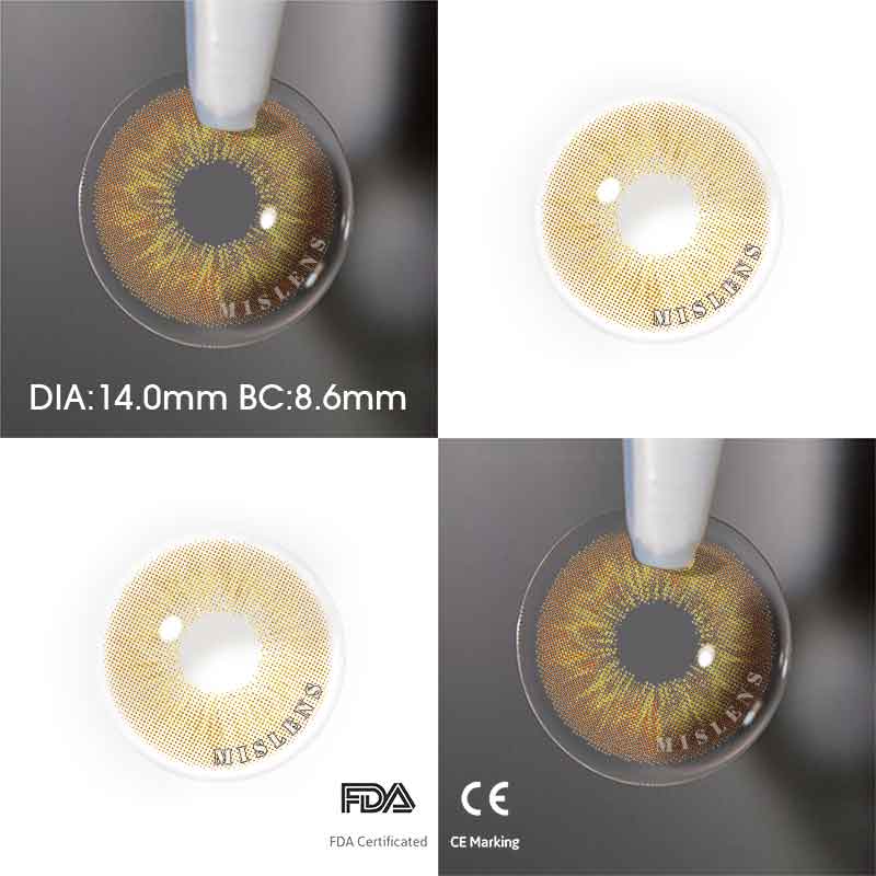 Mislens Sun kiss Girls Selena color contact Lenses for dark brown eyes
