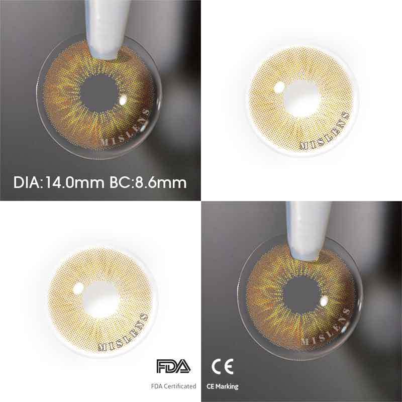 Mislens Sun kiss Girls Selena color contact Lenses for dark brown eyes