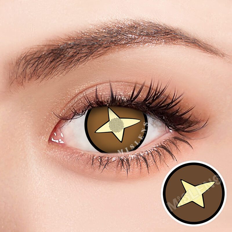 Mislens kinoko Brown Cosplay  color contact Lenses for dark brown eyes