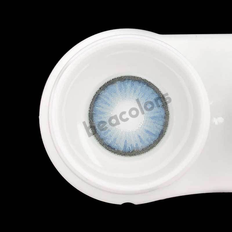 【Prescription】Mislens Mirage Blue color contact Lenses for dark brown eyes