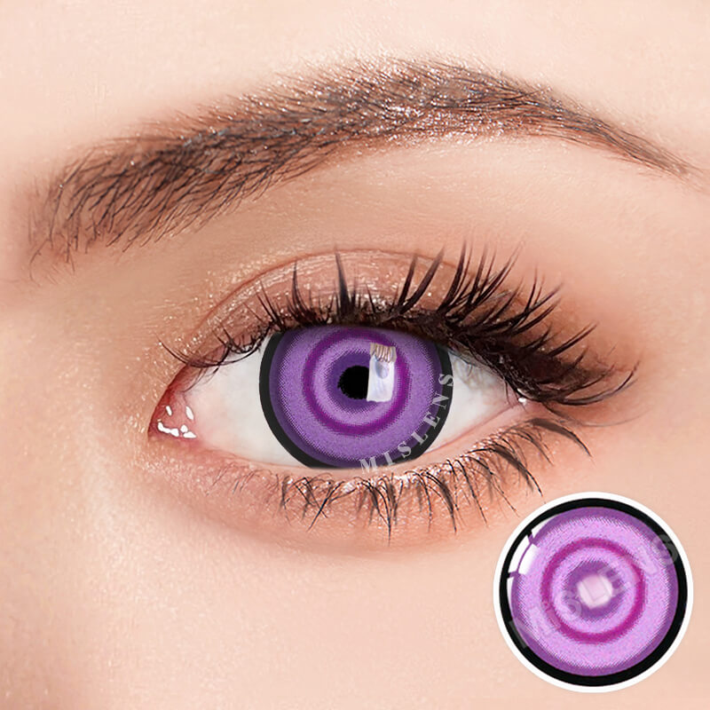 【U.S Warehouse】Mislens Purple Sakuya Crazy color contact Lenses for dark brown eyes
