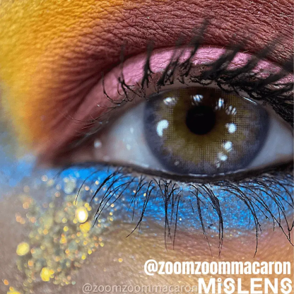 【U.S Warehouse】Mislens DNA Taylor Pink Violet  color contact Lenses for dark brown eyes