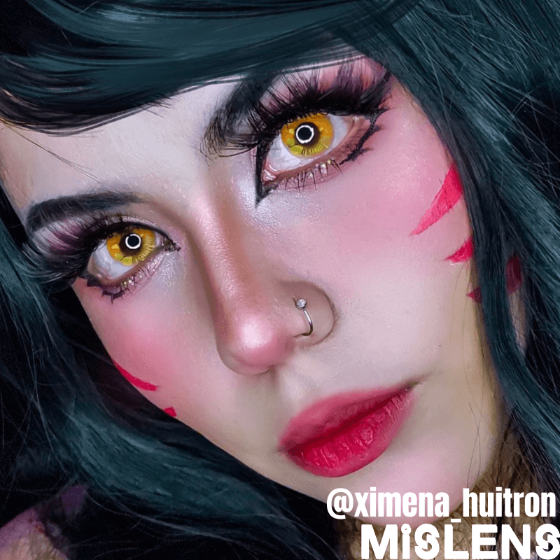 Mislens Anime Brown Crazy color contact Lenses for dark brown eyes