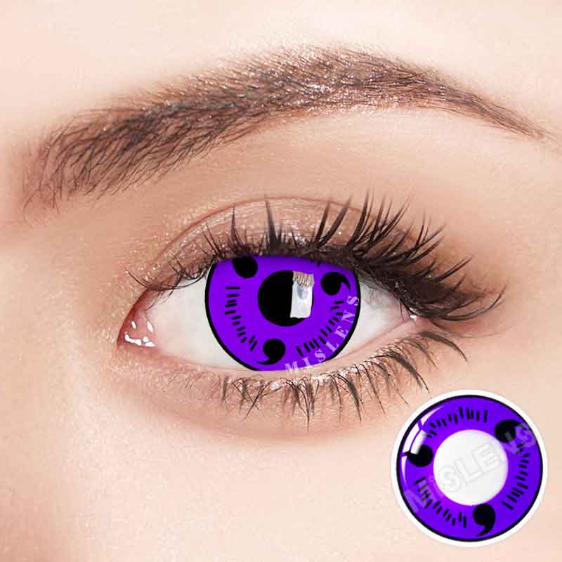 Mislens Sasuke Uchiha Cosplay color contact Lenses for dark brown eyes