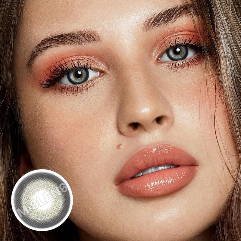 【Clearance】【Prescription】Mislens Surich Grey color contact Lenses for dark brown eyes