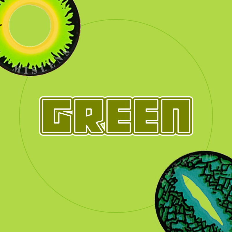 Cos Green-mislens colour contact lenses non prescription for astigmatism
