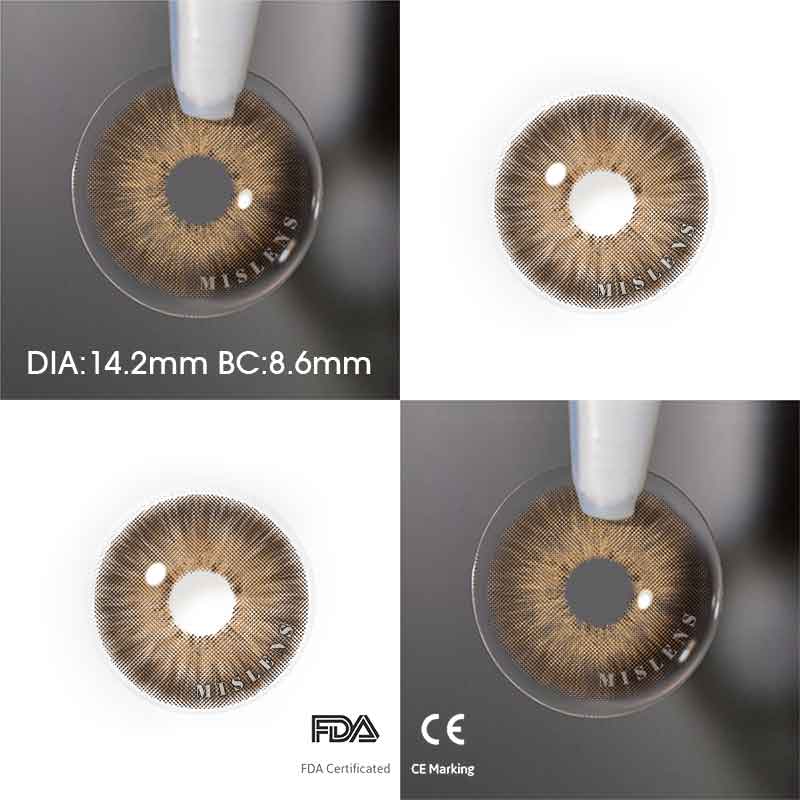 【Prescription】Mislens Pattaya Brown color contact Lenses for dark brown eyes