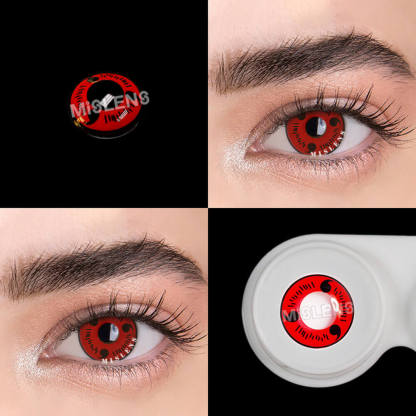 Mislens Red Sasuke Uchiha Cosplay color contact Lenses for dark brown eyes
