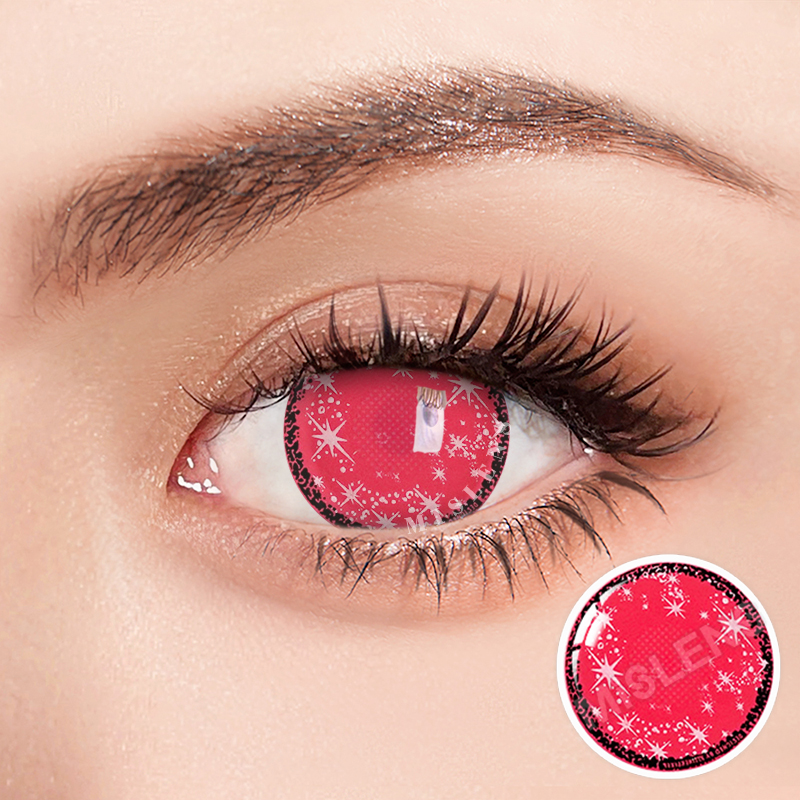 【U.S Warehouse】Mislens Shinny Pink Cosplay color contact Lenses for dark brown eyes