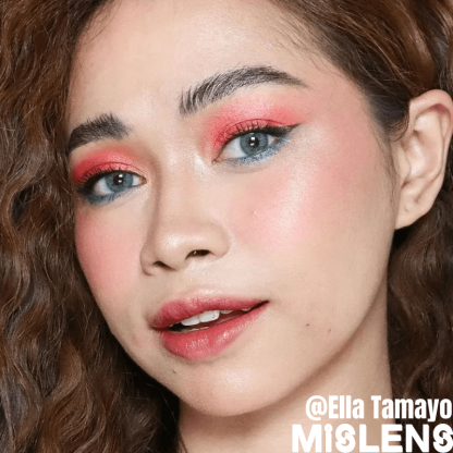 Mislens Sun kiss Girls Cassie Green color contact Lenses for dark brown eyes