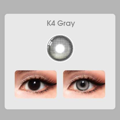 【Clearance】【Prescription】NEW Mislens K4 Gray color contact Lenses for dark brown eyes