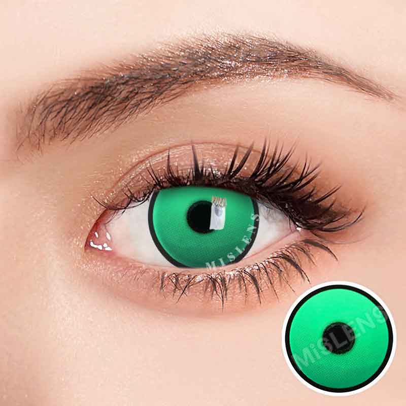 Mislens YS41 Forest Green Cosplay color contact Lenses for dark brown eyes
