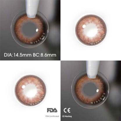 【Prescription】Mislens Dolly Raquelle color contact Lenses for dark brown eyes