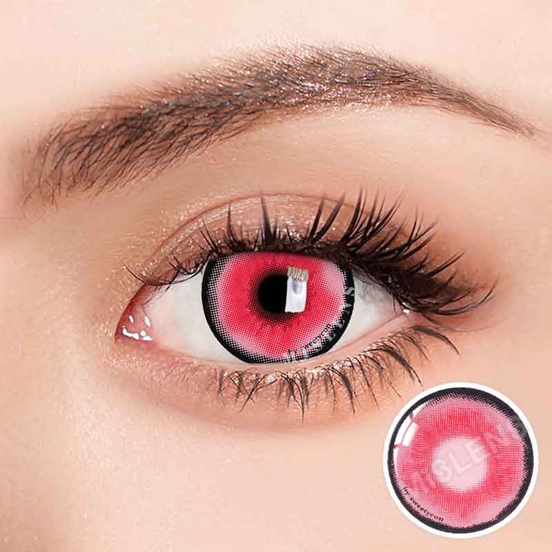 Mislens Platonic Pink Cosplay color contact Lenses for dark brown eyes