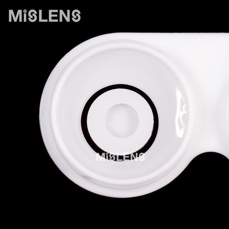 【U.S Warehouse】Mislens Circle White Manson Cosplay color contact Lenses for dark brown eyes