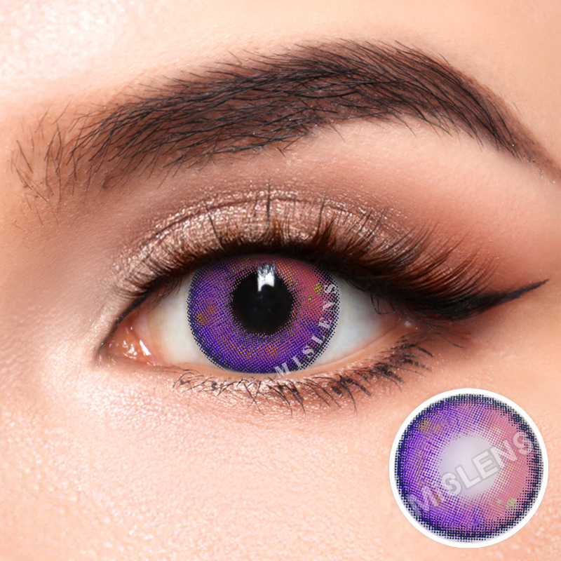 【U.S Warehouse】Mislens Cardcaptor Purple  color contact Lenses for dark brown eyes